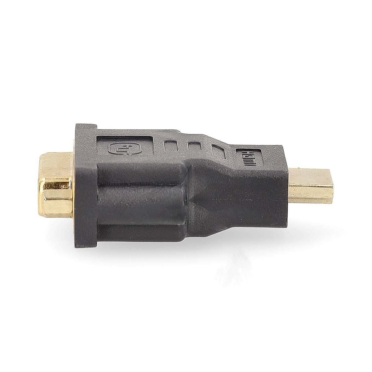 Nedis HDMI™ Adapter | HDMI™ Connector | DVI-D 24+1-Pin Female | Gold Plated | Straight | ABS | Anthracite | 1 pcs | Box