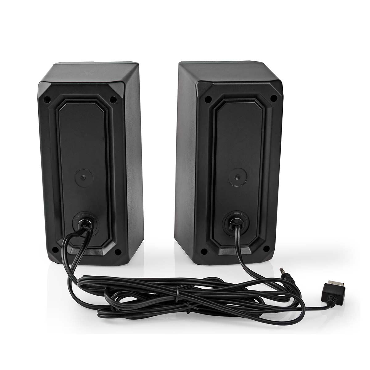 Nedis Gaming Speaker | Speaker channels: 2.0 | USB Powered | 3.5 mm Male | 18 W | LED | Volume control