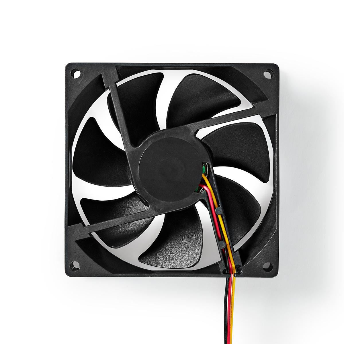 Nedis DC Fan | DC | Fan size: 92 mm | 3-Pin | 26.7 dBA | Black