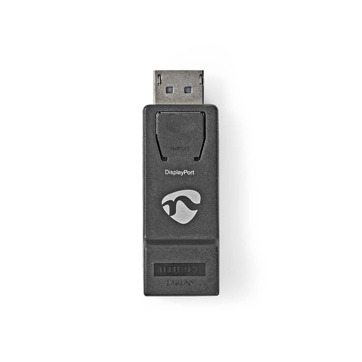 Nedis DisplayPort Adapter | DisplayPort Male | HDMI™ Output | 1080p@60Hz | Nickel Plated | Straight | Round | ABS | ABS | Black | Box