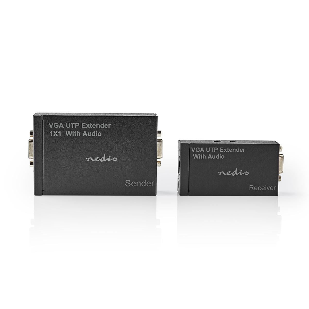 Nedis VGA Extender | VGA / Audio | Distance up to: 300 m | Cat5e / Cat6 | 1920x1200 | Type C (CEE 7/16)