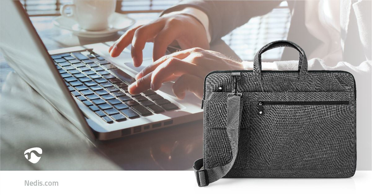 Nedis Notebook Bag | 17 - 18" | Wearing belt | 8 Compartments | 30 mm | 320 mm | 460 mm | Polyester
