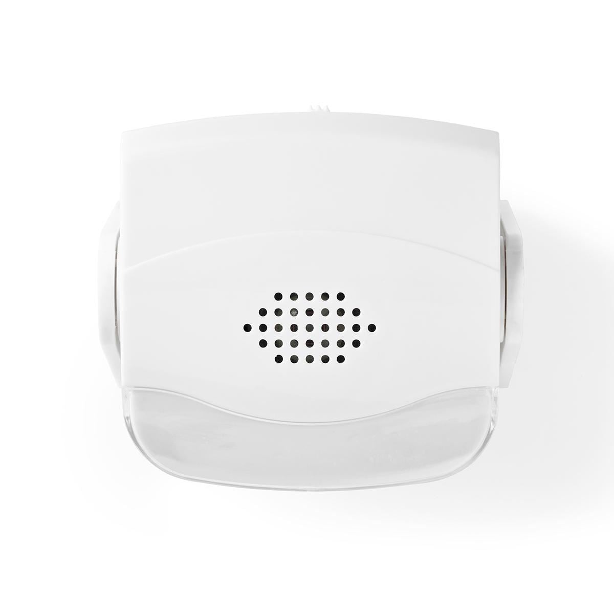 Nedis Motion Detection Alarm | Battery Powered | 3x AAA/LR03 | 80 dB | Detector range: 1.10 m | Detector angle: 10 ° | Ceiling / Wall | White