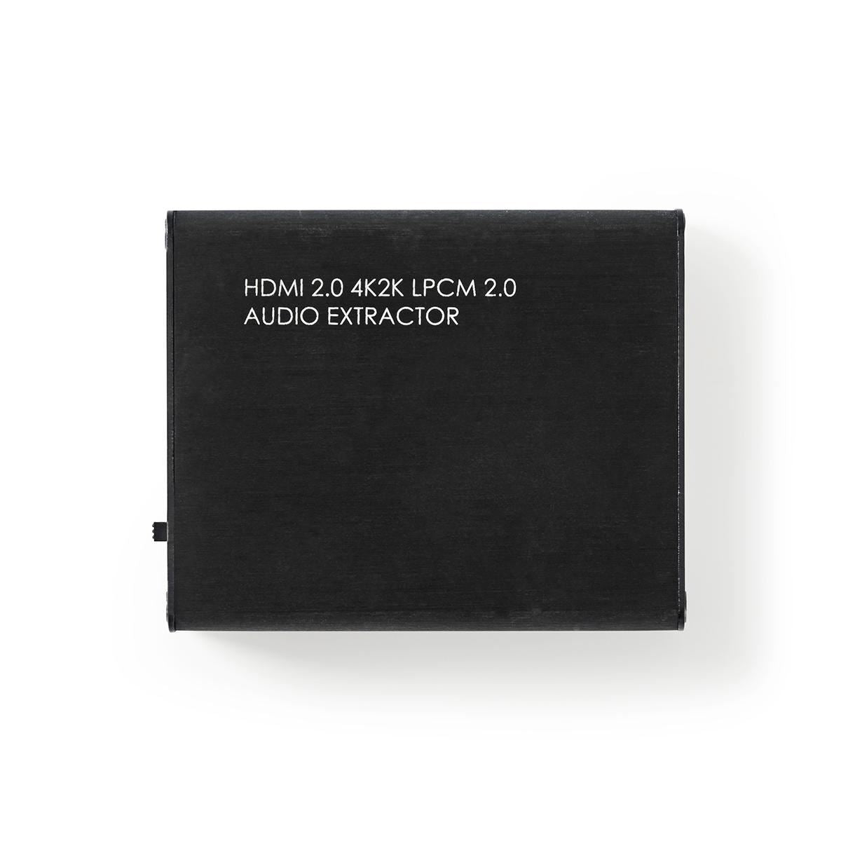Nedis HDMI™ Extractor | HDMI™ Input | HDMI™ Output / TosLink Female / 1x 3.5 mm | Maximum resolution: 4K@60Hz | 18 Gbps | Metal | Anthracite | Gift Box