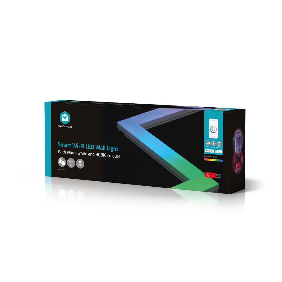 Nedis SmartLife Decorative Lights | Wall Bar | Wi-Fi | RGBIC / Warm White | Android™