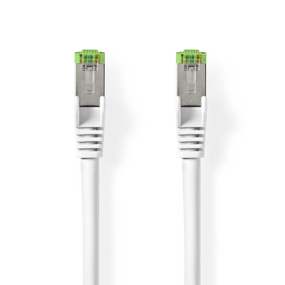Nedis Cat 8.1 Network Cable | S/FTP | RJ45 Male | RJ45 Male | 1.00 m | Round | LSZH | White | Label