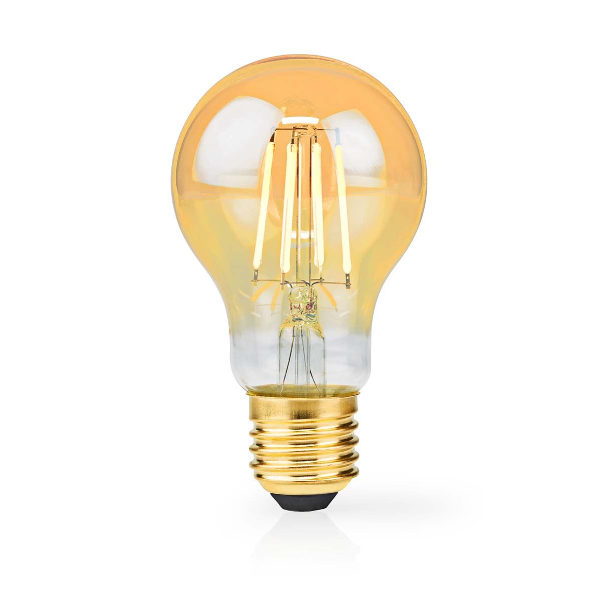 Nedis LED Filament Bulb E27 | A60 | 4.9 W | 470 lm | 2100 K | Dimmable | Extra Warm White | Retro Style | 1 pcs
