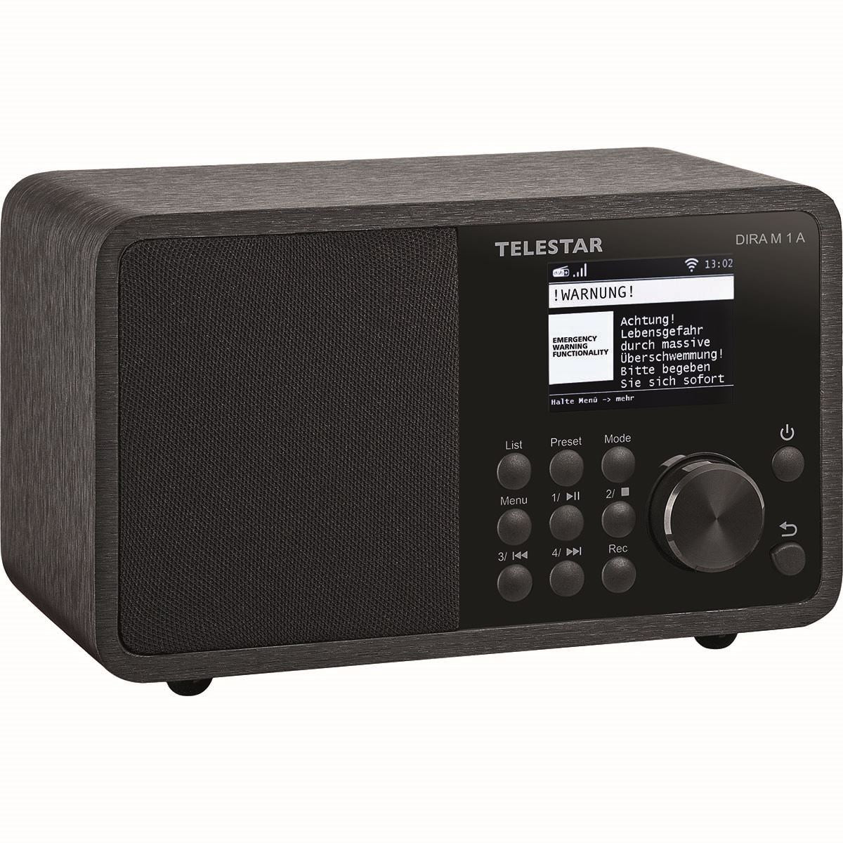 Telestar DIRA M 1 A EWF Compact Mono Multifunction Radio Black