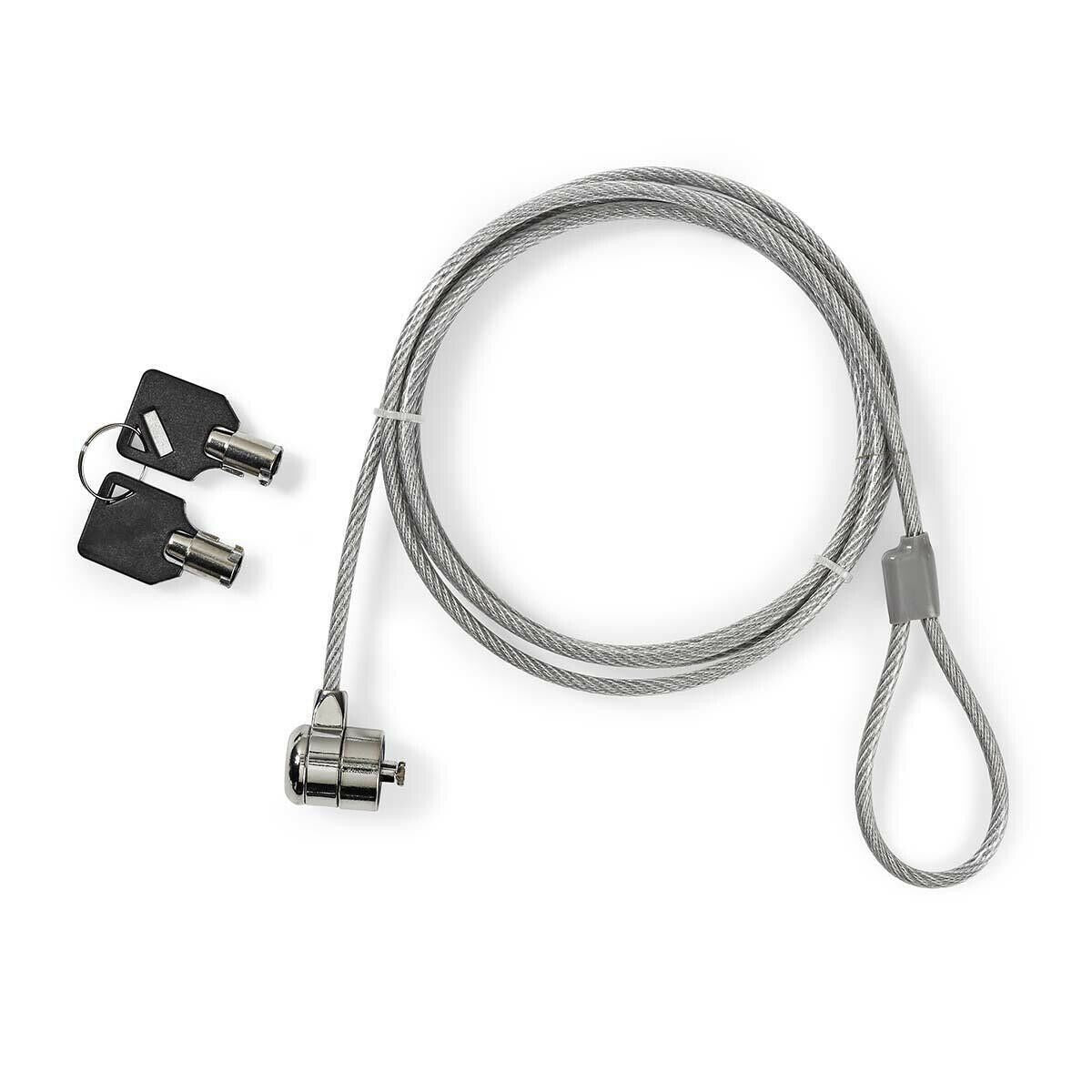 Nedis Notebook Lock | Lock type: Key | 1.80 m | Metal