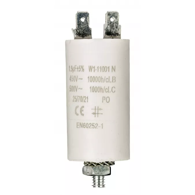 No W1-11001N | Brand Capacitor 1.5uf / 450 v + Aarde