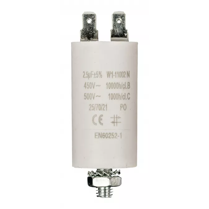 No W1-11002N | Brand Capacitor 2.5uf / 450 v + Aarde