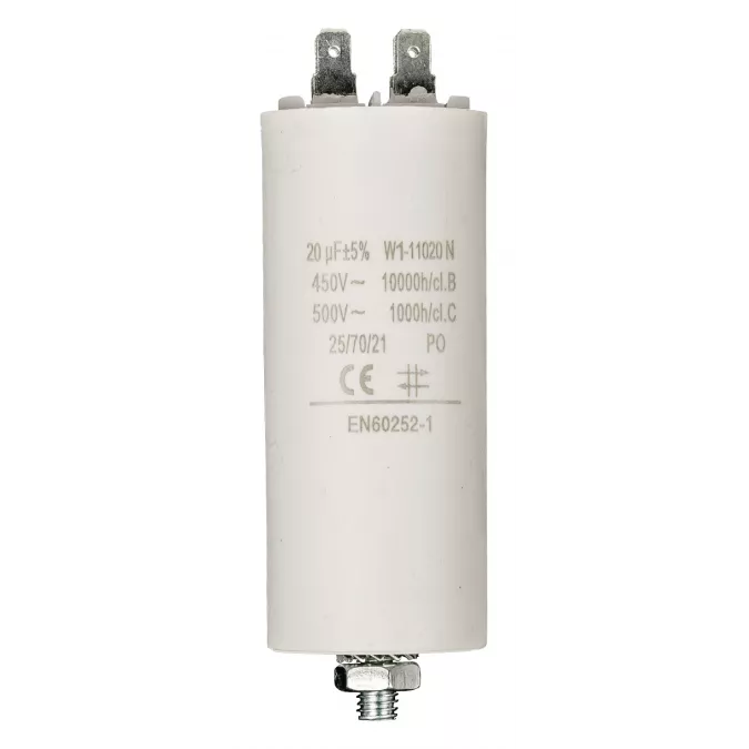 No W1-11020N | Brand Capacitor 20.0uf / 450 v + Aarde