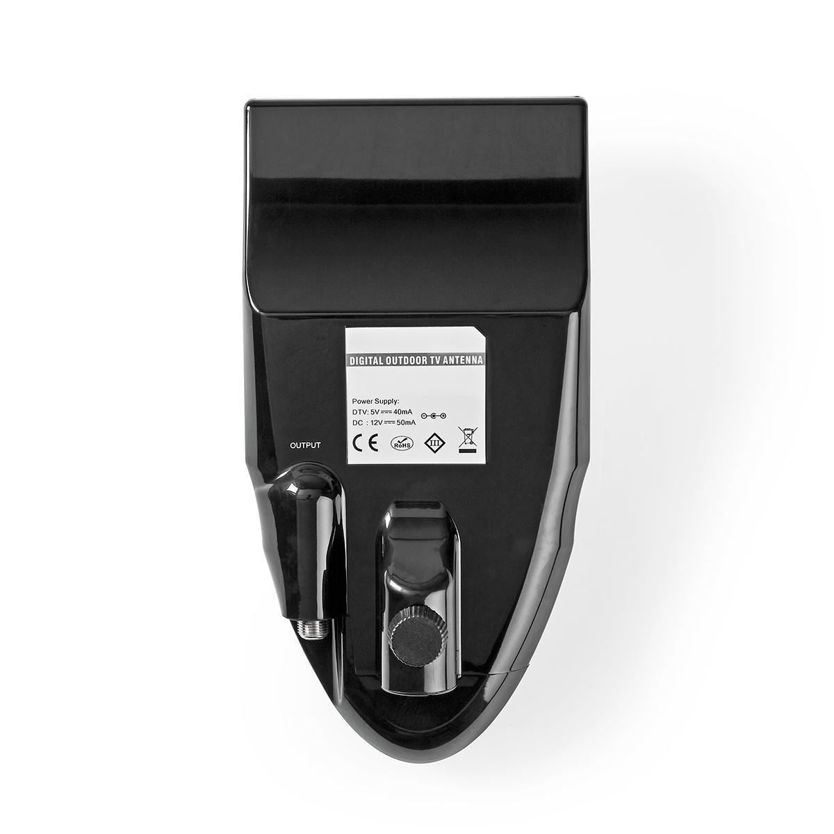 Nedis Outdoor HDTV Antenna | Active | Connector type: F-connector | FM / UHF / VHF | Reception range: 0-50 km | LTE700 | Gain: 40 dB | Black / White