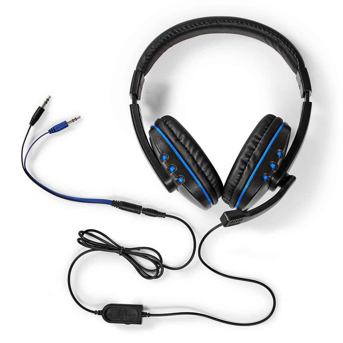 Nedis Gaming Combo Kit | 5-in-1 | Keyboard, Headset, Mouse and Mouse Pad | Black | QWERTY | US Layout