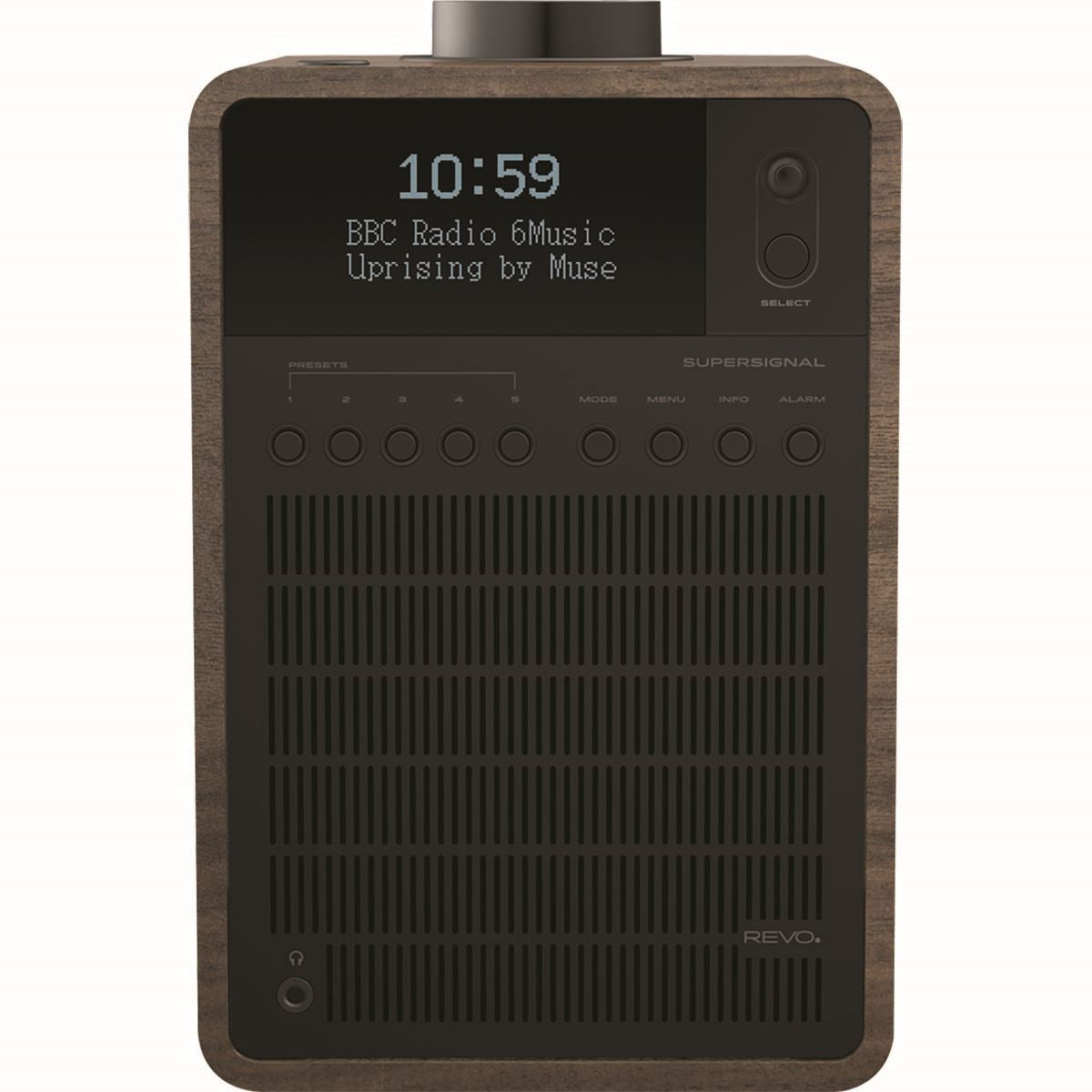 REVO SuperSignal DAB+ / FM / Bluetooth Combo Radio Walnut-Black