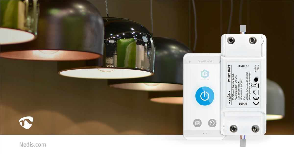 Nedis SmartLife Power Switch | Wi-Fi | 2400 W | Terminal Block | App available for: Android™ / IOS