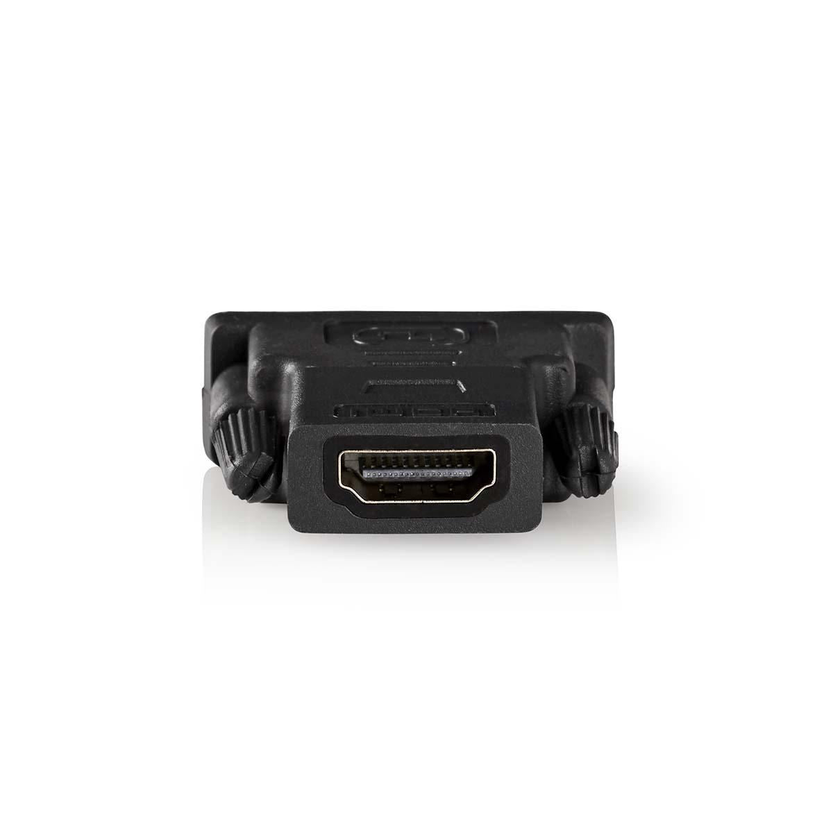 Nedis HDMI™ Adapter | HDMI™ Output | DVI-D 24+1-Pin Male | Gold Plated | Straight | PVC | Anthracite | 1 pcs | Window Box