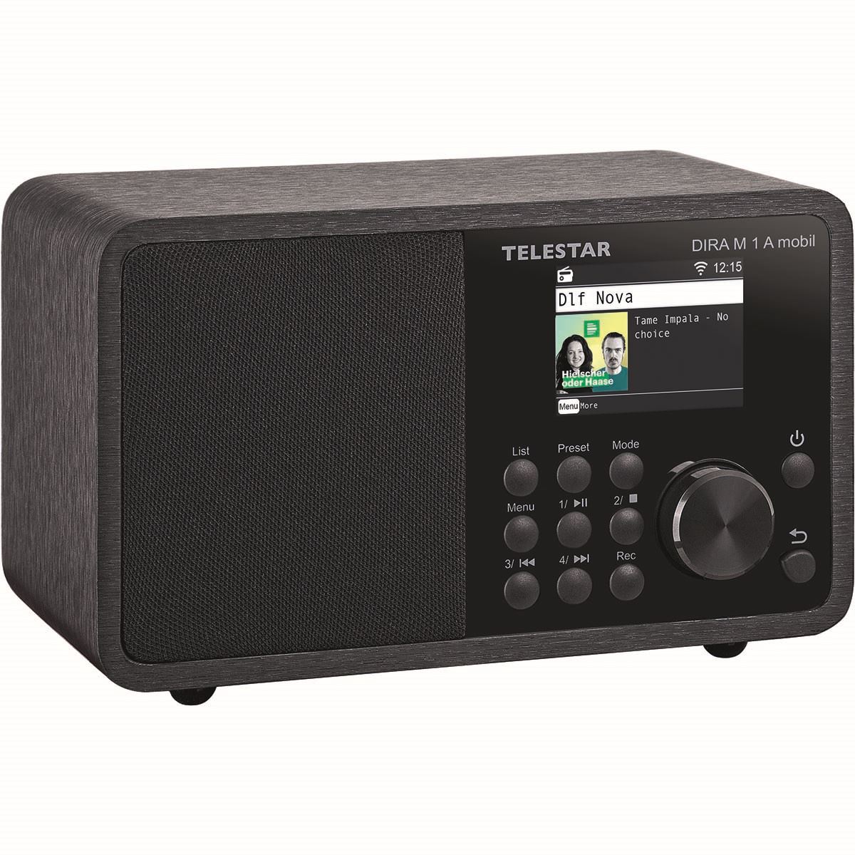Telestar DIRA M 1 A Mobile EWF Battery-operated Mono Multifunction Radio DAB+ / FM / Internet / Bluetooth Black
