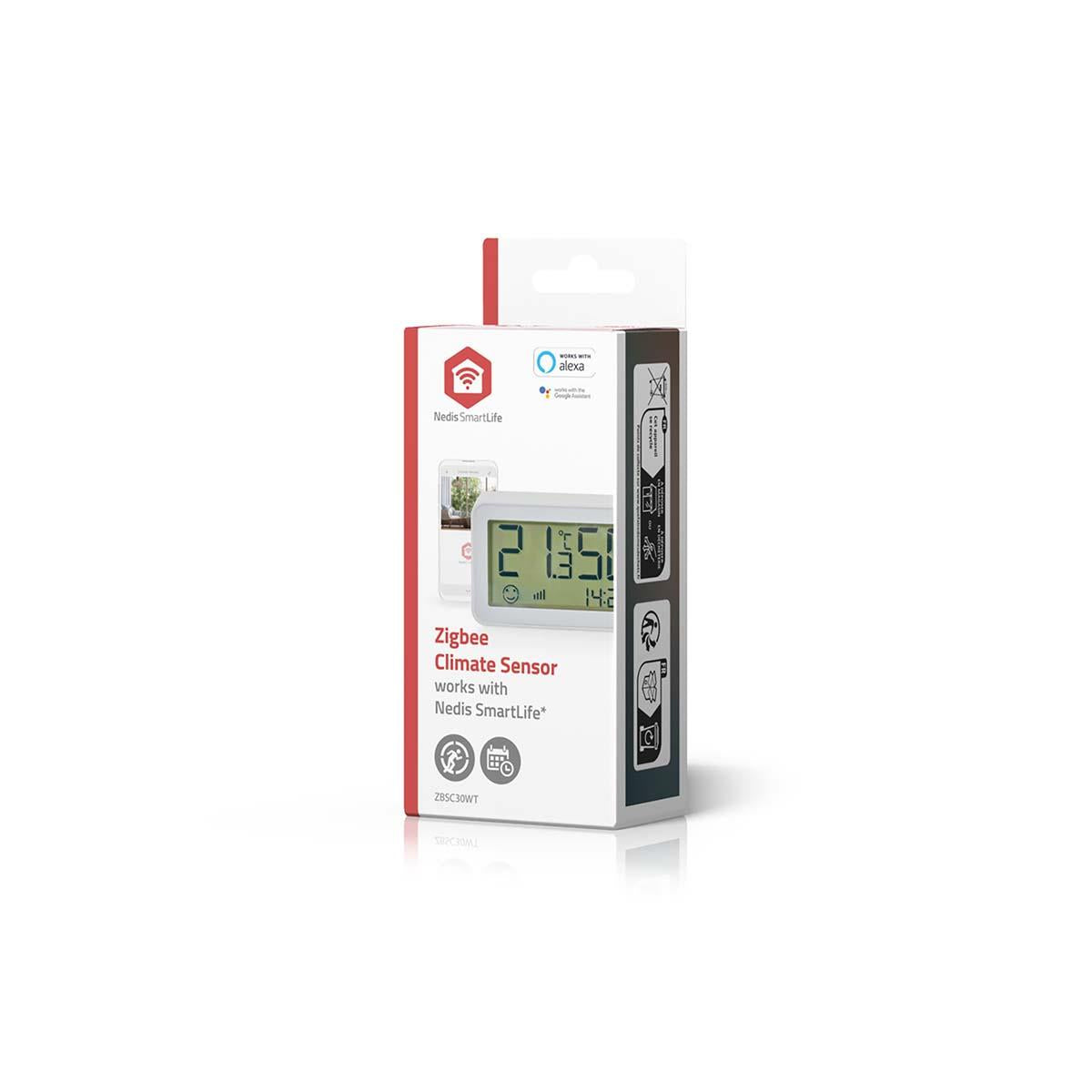 Nedis SmartLife Climate Sensor | Zigbee 3.0 | Battery Powered | Android™ / IOS | White