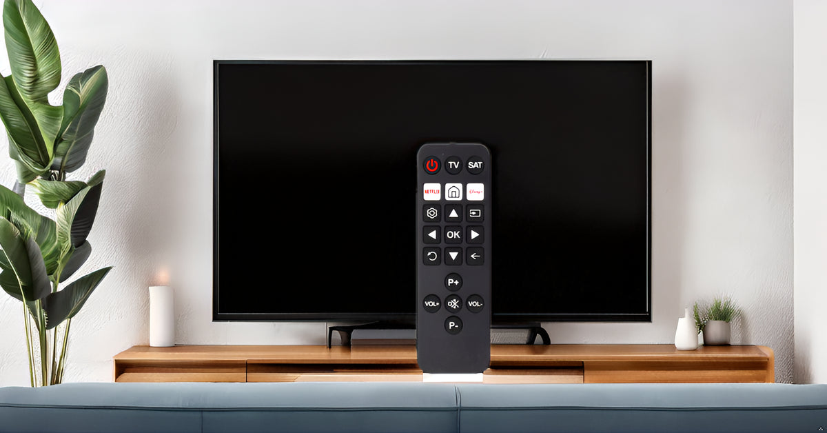 Nedis Universal Remote Control | Preprogrammed | 2 Devices | Disney + Button / Netflix Button | Infrared | Black