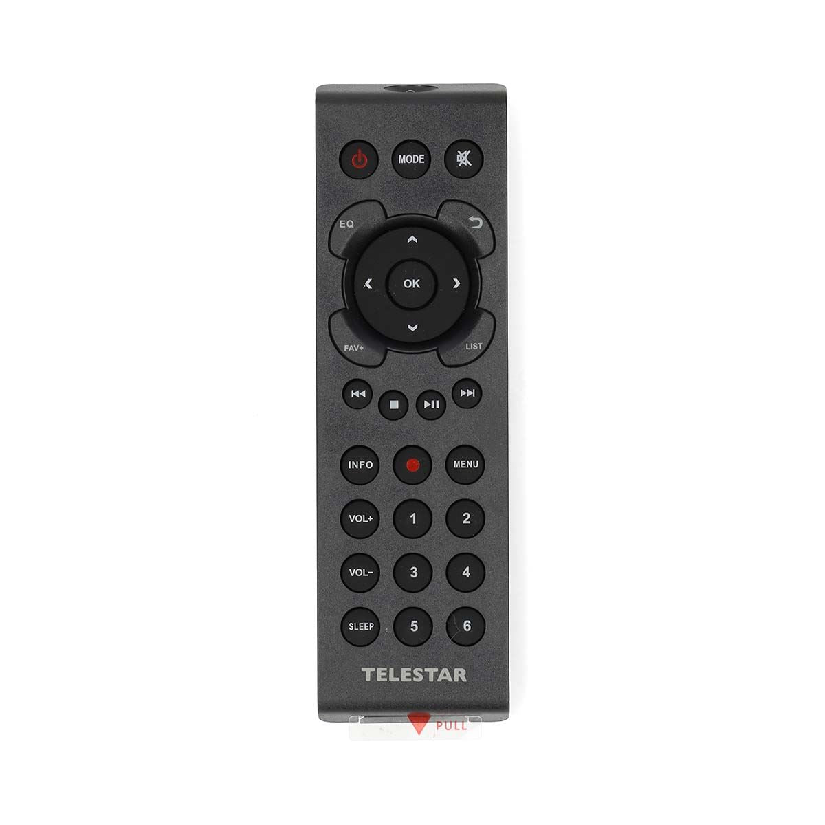 Telestar Remote Control DIRA M1/M11i+/M12i/M14i/S2/S20C/S21i+/S24i/S24CD/S32iCDDABMAN i310CD/i560CD Black