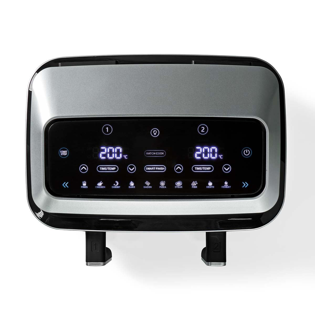Nedis Hot Air Fryer | 2x4.2 l | Timer: 60 min | Number of preset programs: 10 | Digital