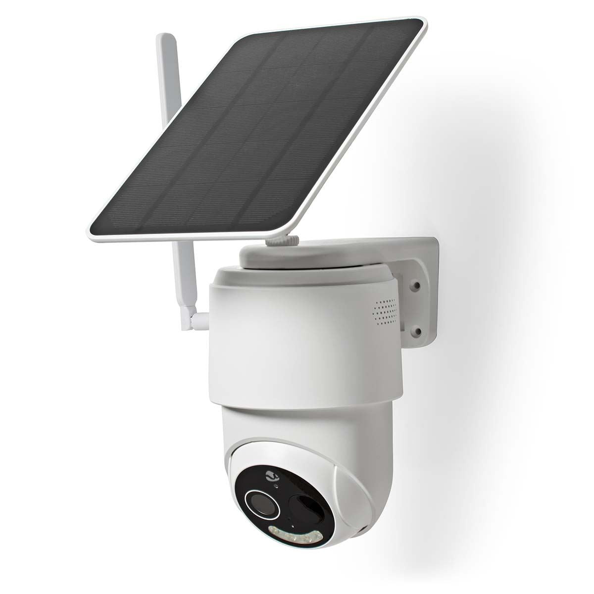 Nedis SmartLife Outdoor Camera | 4G | Full HD 1080p | Pan tilt | IP65 | Cloud Storage (optional) / microSD (not included) | 5 V DC | With motion sensor | Night vision | White