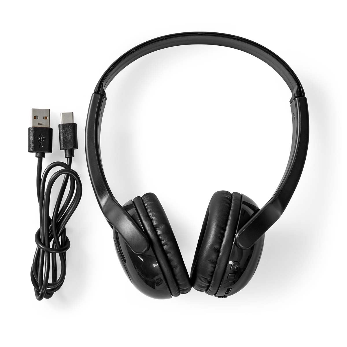 Nedis Wireless On-Ear Headphones | Maximum battery play time: 8 hrs | Built-in microphone | Press Control | Voice control support | Volume control