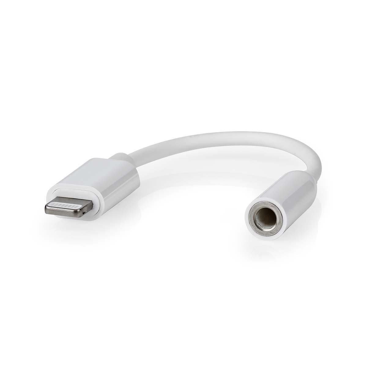 Nedis Lightning Adapter | Apple Lightning 8-Pin | 3.5 mm Female | Nickel Plated | 0.10 m | Round | PVC
