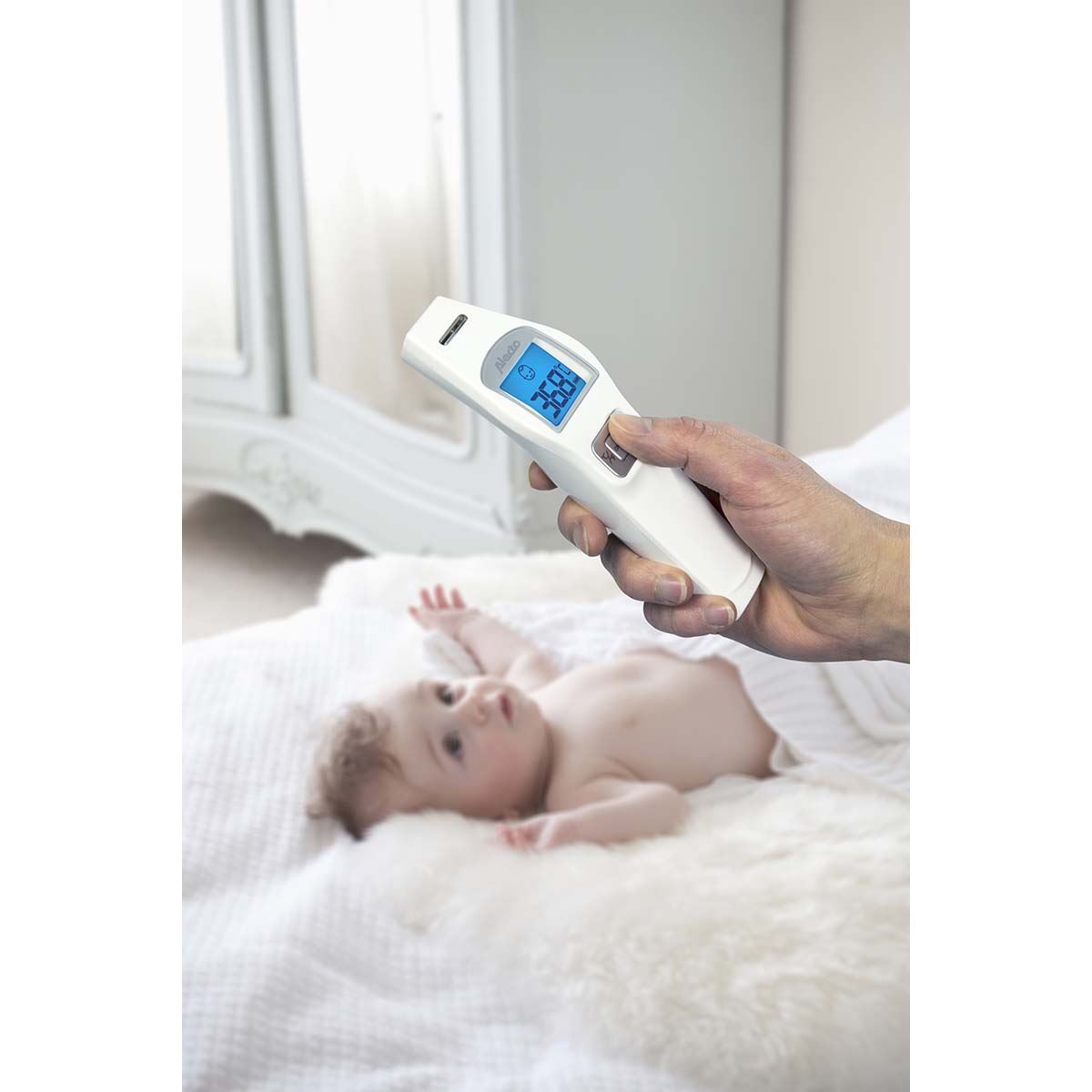 Alecto BC-37 Infrared Forehead Thermometer | White