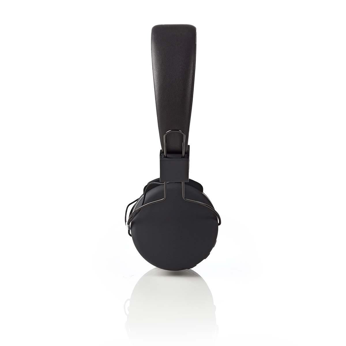 Nedis Wireless On-Ear Headphones | Maximum battery play time: 15 hrs | Built-in microphone | Press Control | Voice control support | Volume control | Black