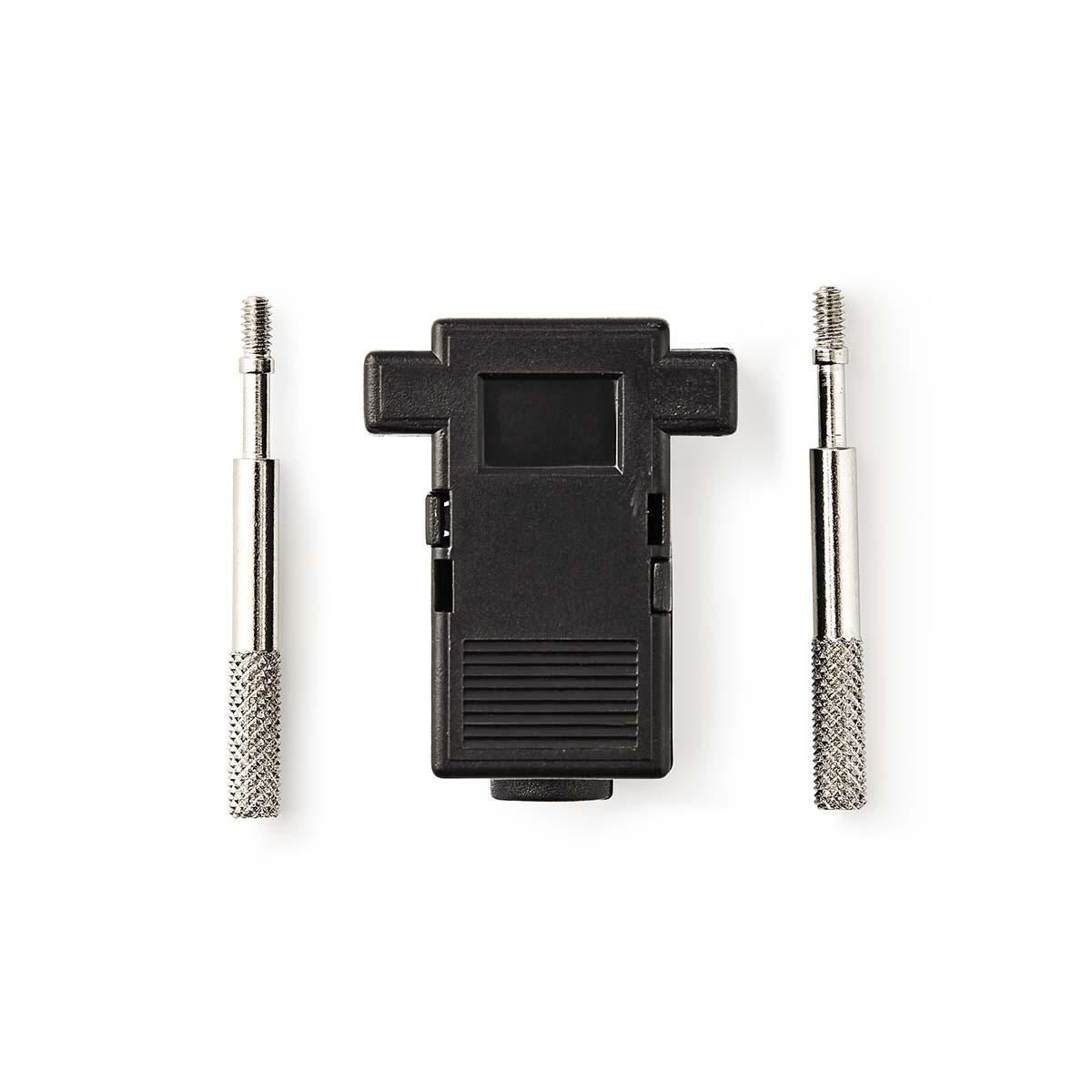 Nedis D-Sub Connector Hood | D-SUB 9-Pin | Neutral | Nickel Plated | PVC | Black | Box