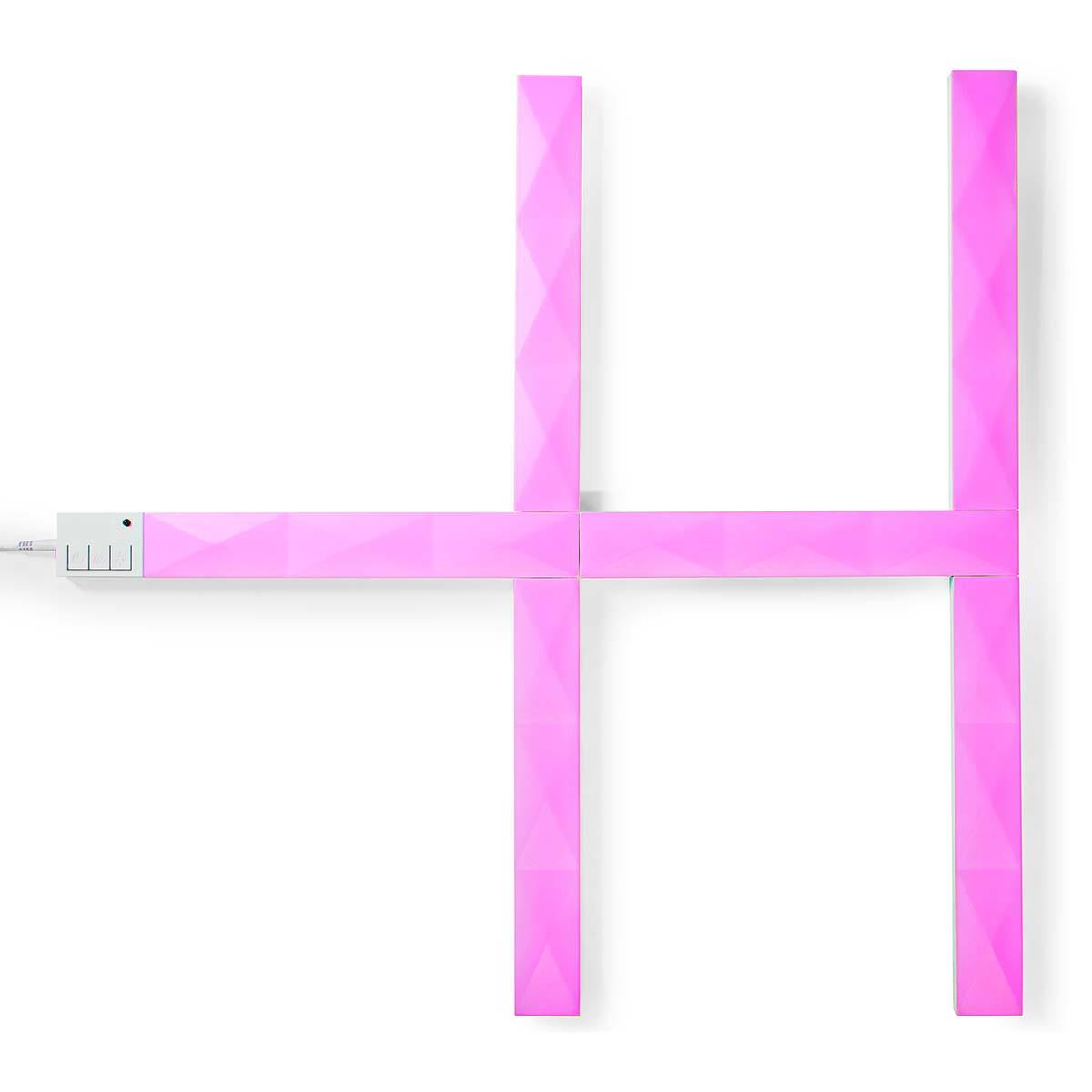 Nedis SmartLife Decorative Lights | Wall Bar | Wi-Fi | RGBIC / Warm White | Android™