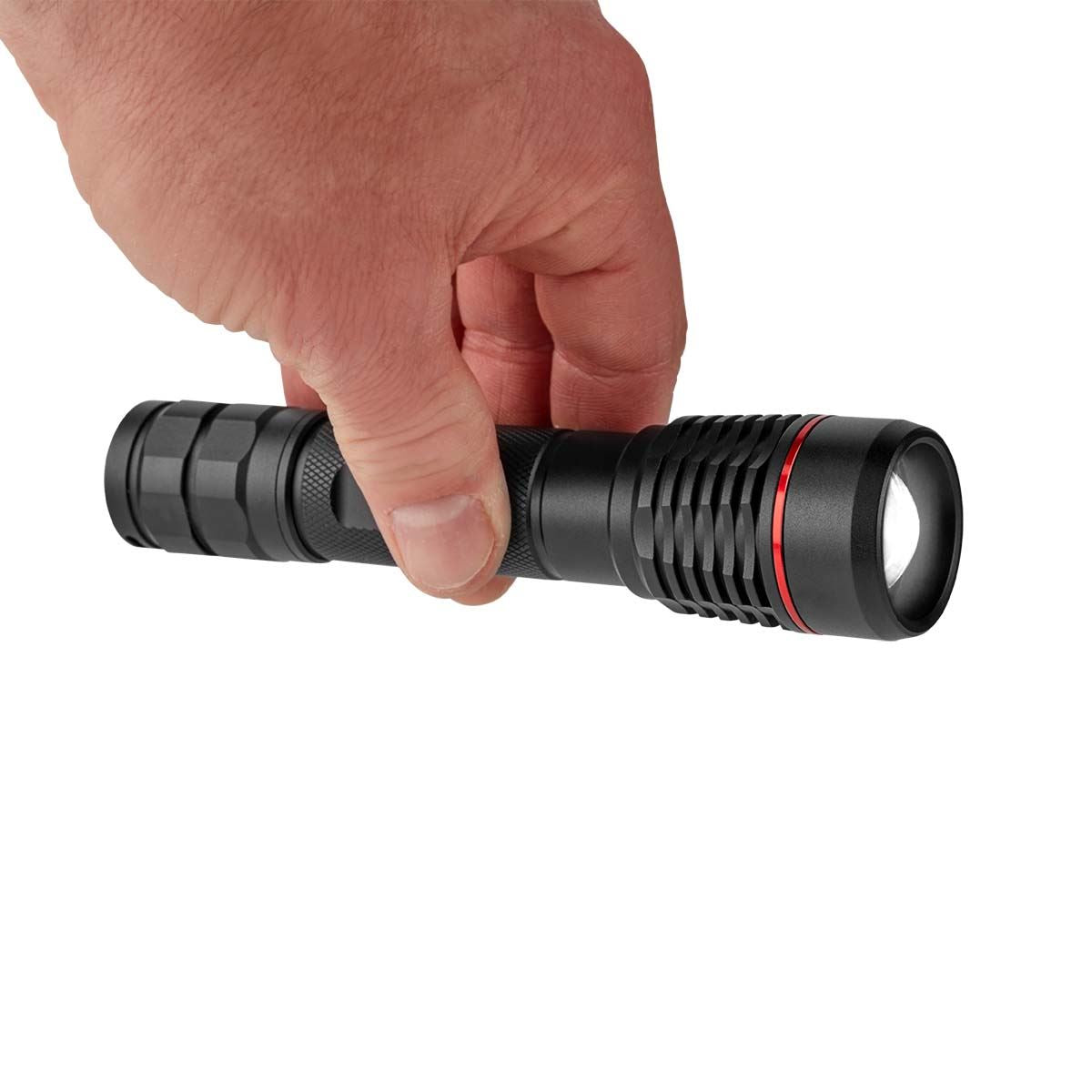 Nedis LED Torch | Battery Powered | 3.7 V DC | 10 W | N/A | Batteries included | Rechargeable | Rated luminous flux: 1000 lm | Light range: 200 m | Beam angle: 10 °