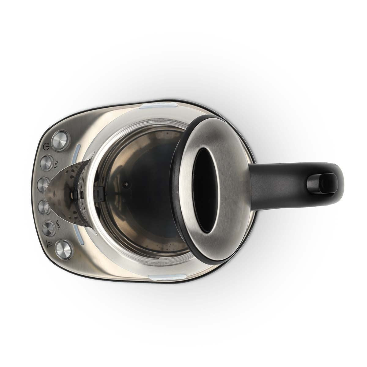 Nedis SmartLife Electric Kettle | Wi-Fi | 1.7 l | Stainless Steel | 70,80,90,100 °C | Temperature indicator | Rotatable 360 degrees | Concealed heating element | Strix® controller | Android™ / IOS