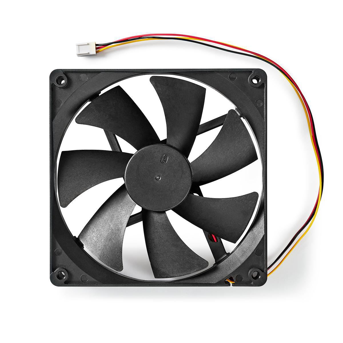 Nedis DC Fan | DC | Fan size: 140 mm | 3-Pin | 24.9 dBA | Black