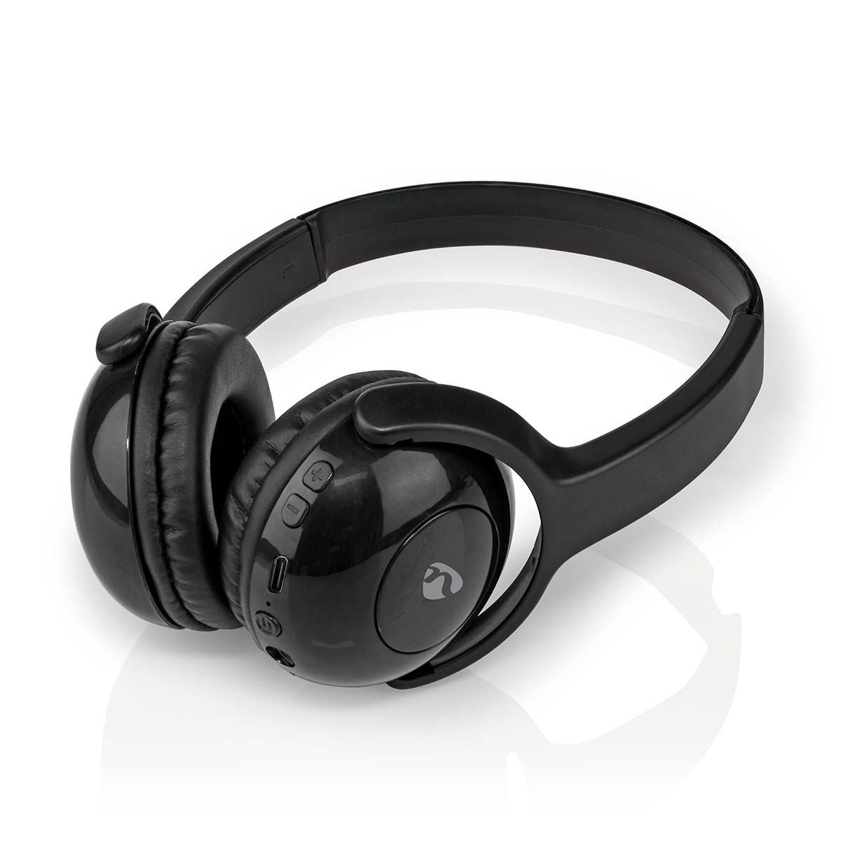 Nedis Wireless On-Ear Headphones | Maximum battery play time: 8 hrs | Built-in microphone | Press Control | Voice control support | Volume control