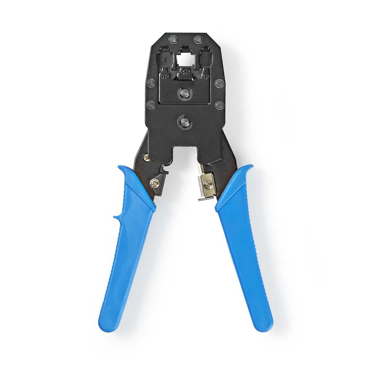 Nedis Crimp pliers | CAT5 / CAT5e / CAT6 / CAT6a / RJ10 / RJ11 / RJ45 | Cutting / Plier / Stripping | ABS / Steel | Blue