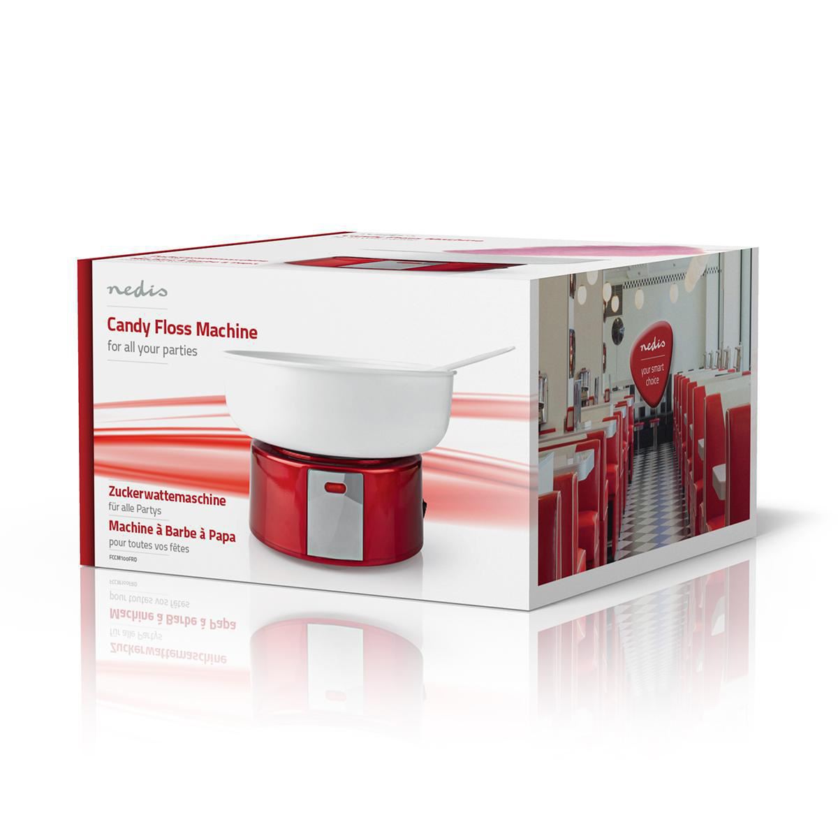 Nedis FCCM100FRD | Candy Floss Machine | 500 W | Red / White