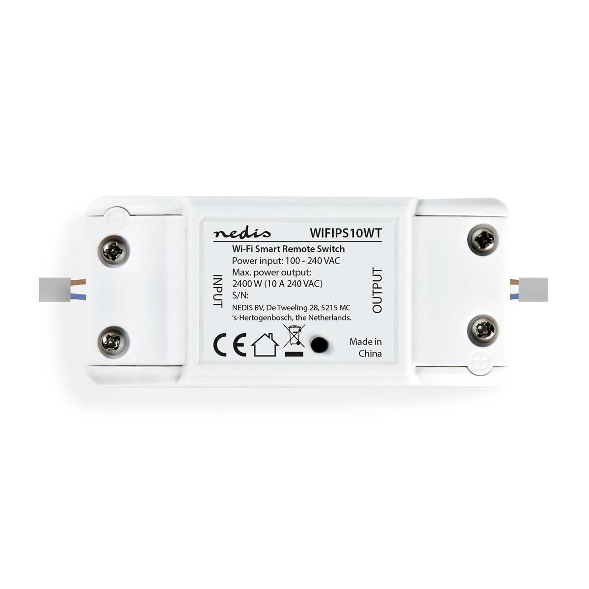 Nedis SmartLife Power Switch | Wi-Fi | 2400 W | Terminal Block | App available for: Android™ / IOS