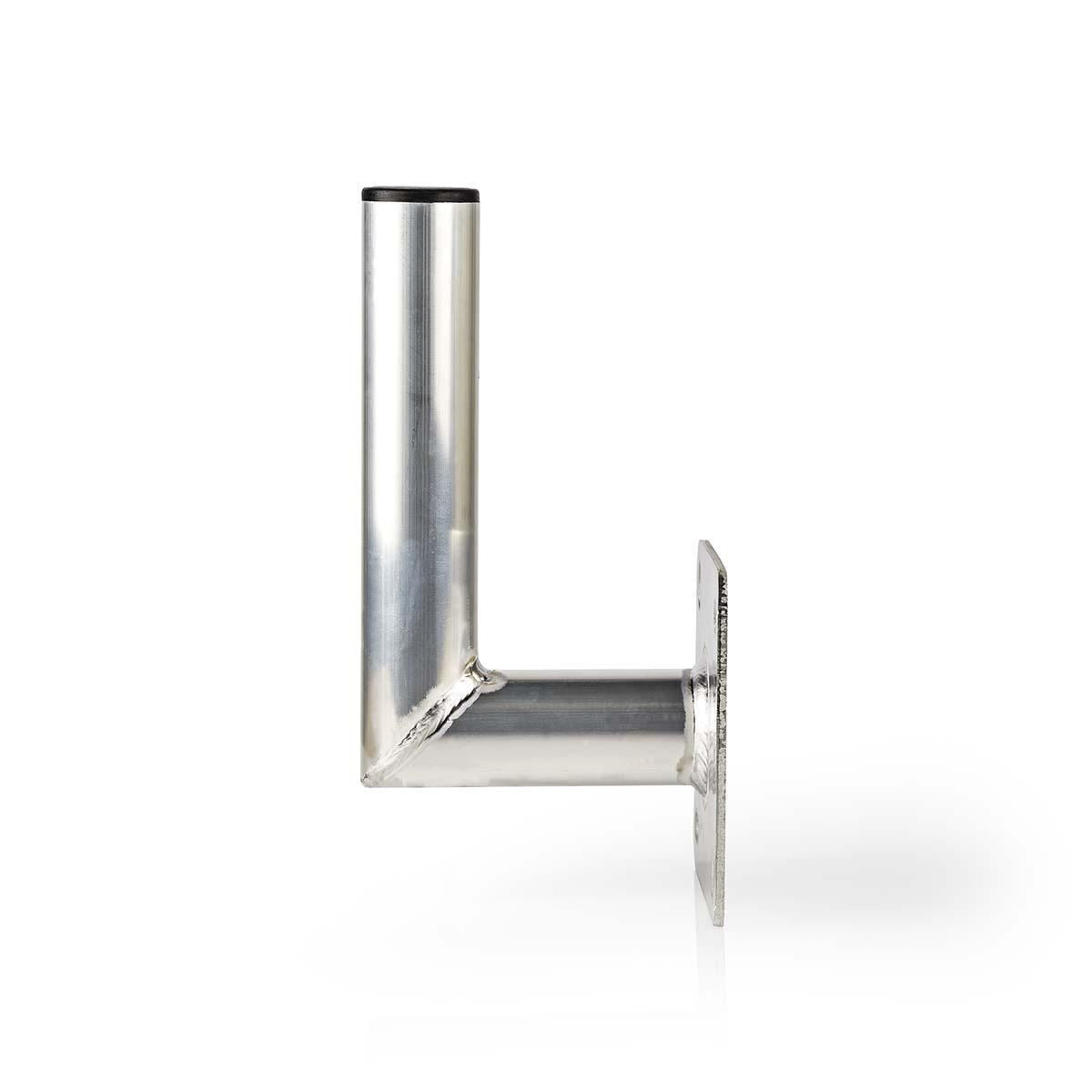 Nedis Satellite Wall Mount | Distance to wall: 150 mm | Diameter clamp: 50 mm | Maximum dish size: 100 cm | Aluminium | Silver