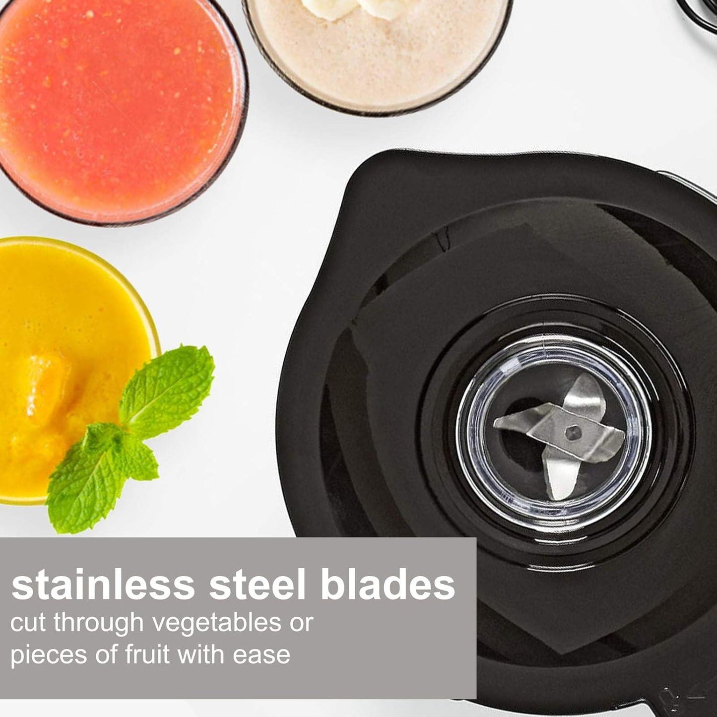 Nedis Stand Blender | 800 W | 1.5 l | Glass | 2-Speed Setting | Black / Silver