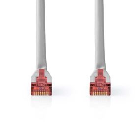 Nedis CAT6 Network Cable | RJ45 Male | RJ45 Male | SF/UTP | 2.00 m | Round | PVC | Grey | Label | 5.939.303