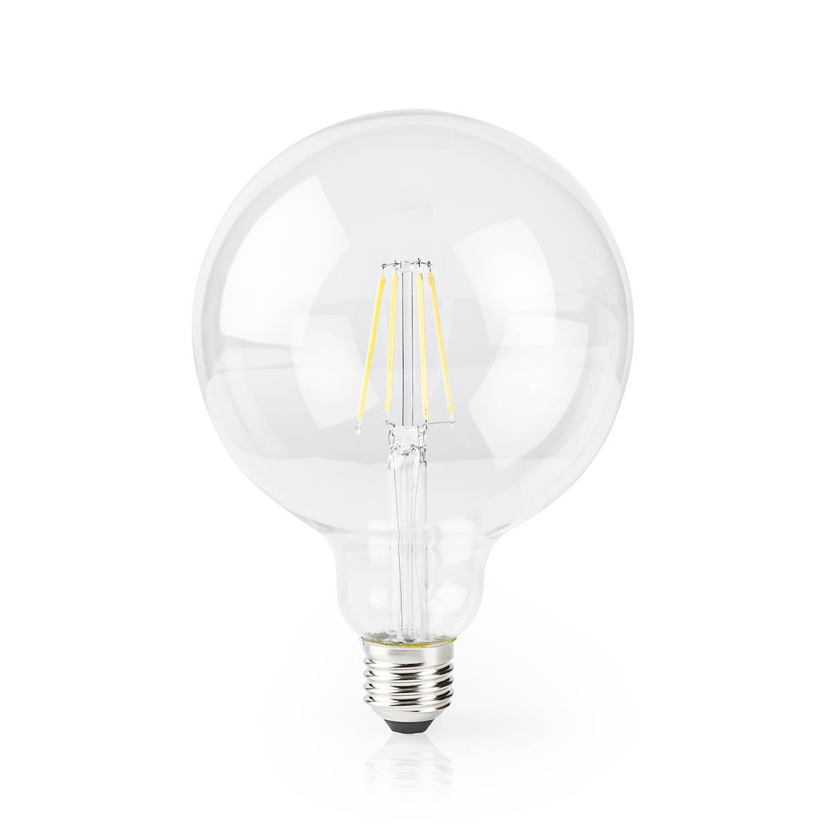 Nedis SmartLife LED Filament Bulb | Wi-Fi | E27 | 500 lm | 5 W | Warm White | 2700 K | Glass | Android™ / IOS | G125 | 1 pcs
