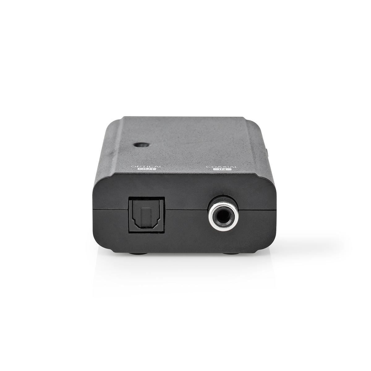 Nedis Digital Audio Converter | 1-way | Connection input: 1x S/PDIF | Connection output: TosLink Female | Manual | Black