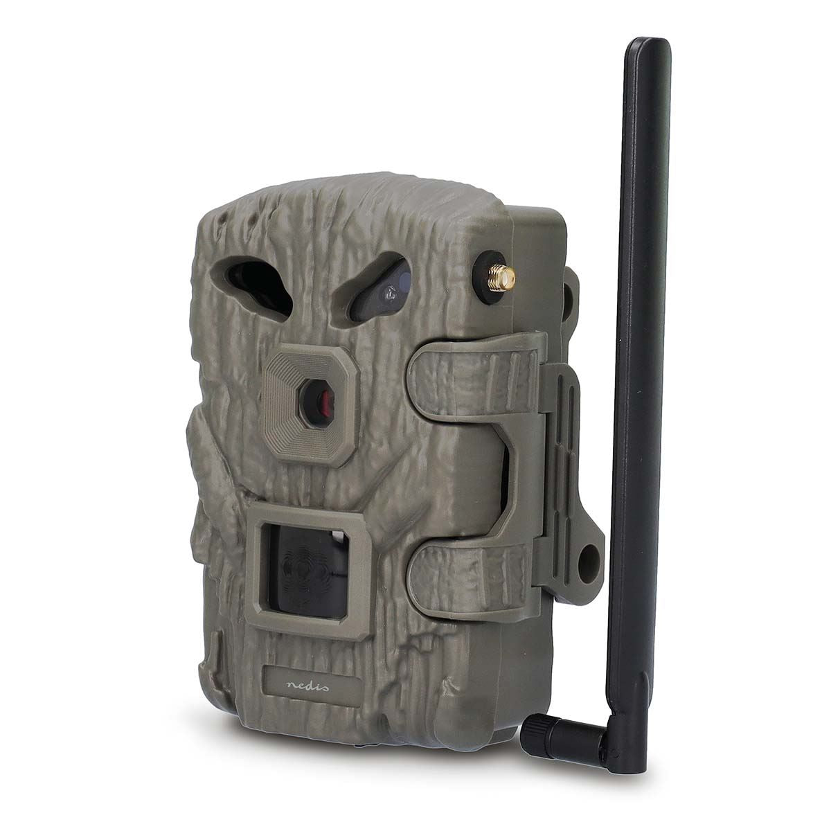 Nedis Wildlife Camera | 4G | 1080p@30fps | 30.0 MPixel | 2 MPixel CMOS | IP66 | 4G | Black No-Glow IR | Night vision | Viewing angle: 50 ° | Motion sensor | Detection angle: 50 ° | Detection range: 20 m | LCD Screen | Green