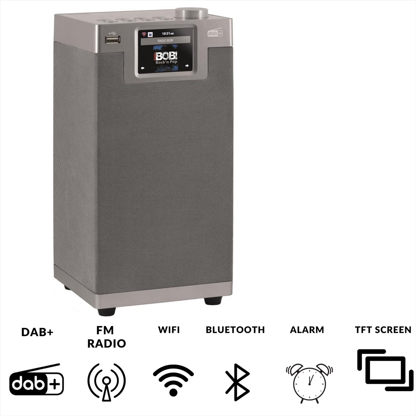 Imperial DABMAN i610 Multifunctional Stereo Radio DAB+ / FM / Internet / Bluetooth Grey
