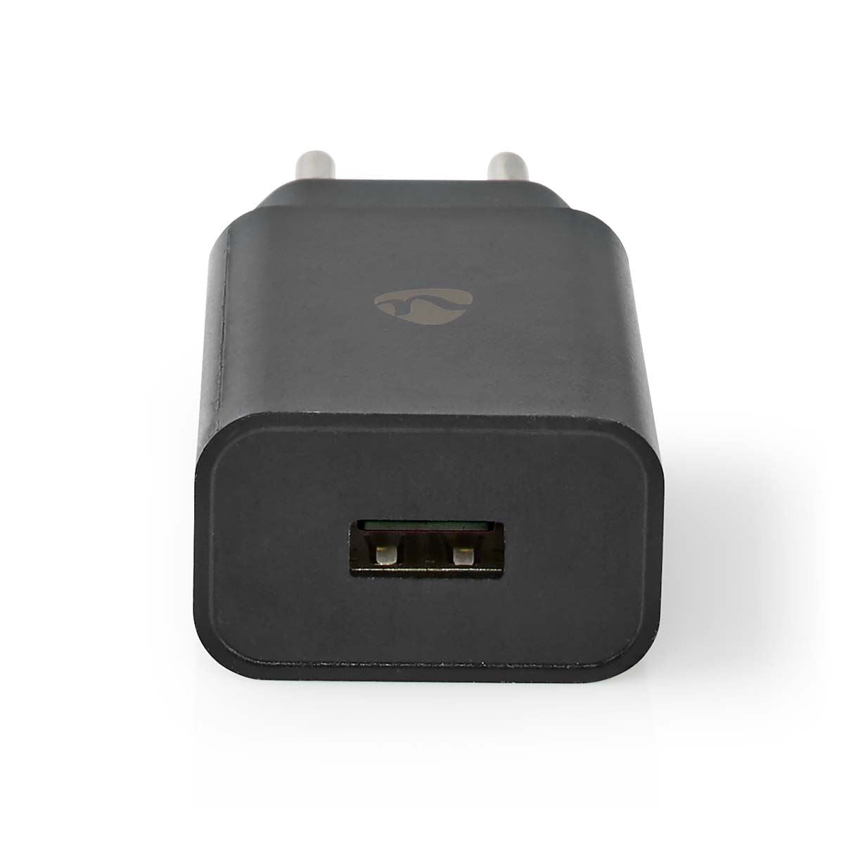 Nedis Wall Charger | 12 W | Quick charge feature | 1x 2.4 A | Number of outputs: 1 | USB-A | No Cable Included | Single Voltage Output | Black