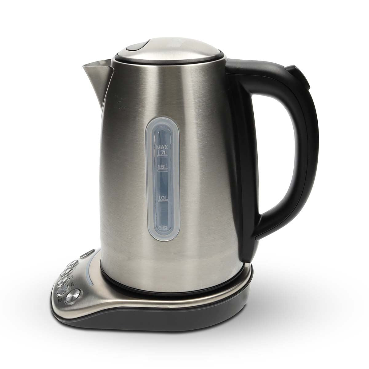 Nedis SmartLife Electric Kettle | Wi-Fi | 1.7 l | Stainless Steel | 70,80,90,100 °C | Temperature indicator | Rotatable 360 degrees | Concealed heating element | Strix® controller | Android™ / IOS