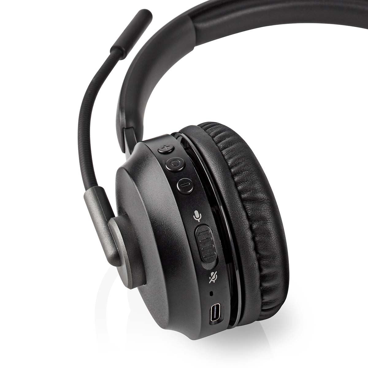 Nedis PC Headset | On-Ear | Stereo | Bluetooth | Fold-Away Microphone | Black